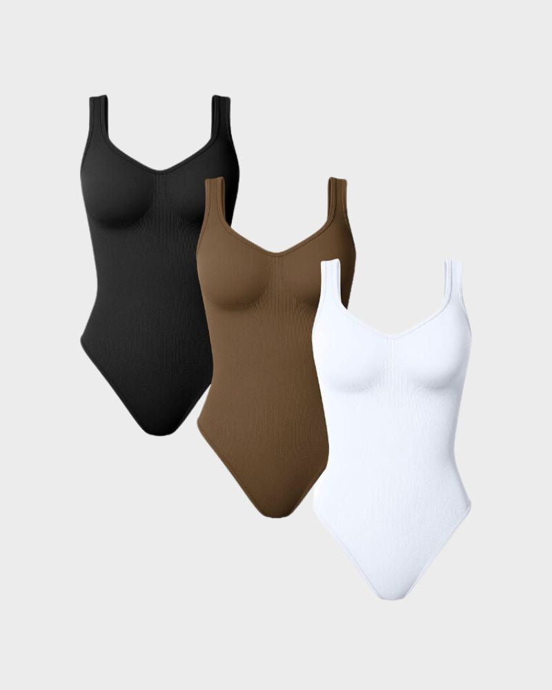 Scoop Neck Thong Bodysuit