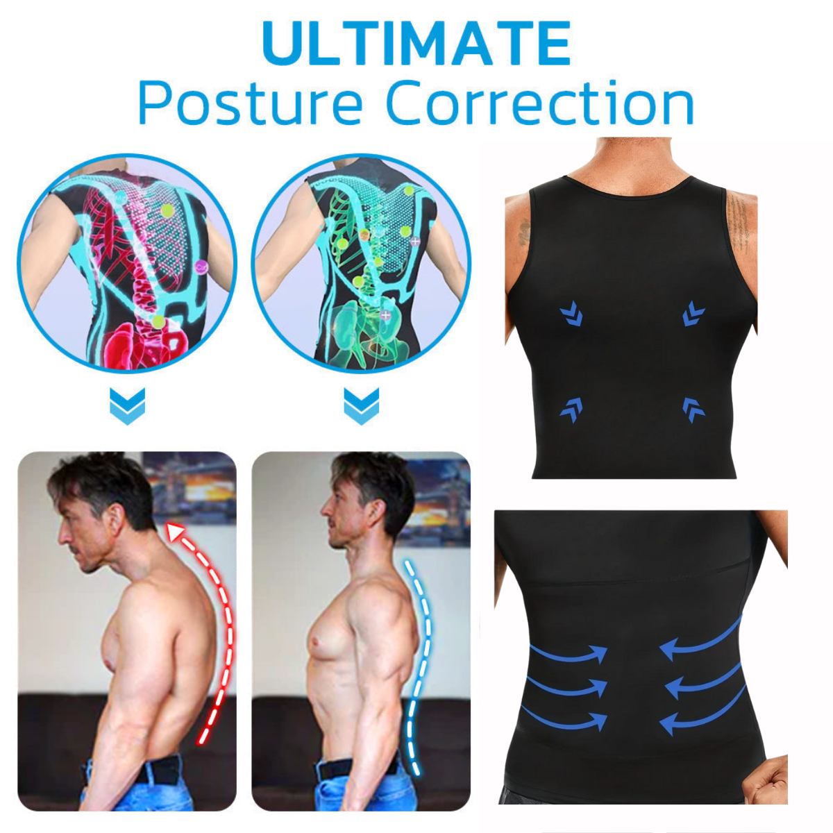 SculptPro™ Men's Slimming Compression Vest