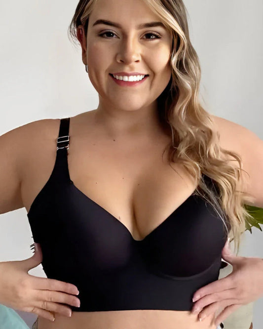 Push-Up Back Smoothing Bra-Black