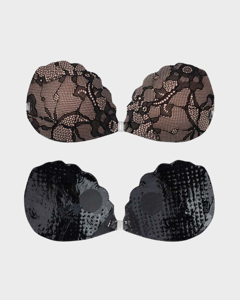 Lace Invisible Reusable Push Up Bra With Removable Straps