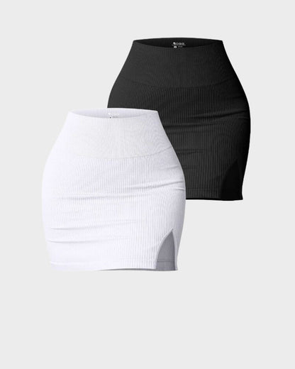 Basic Casual High Waist Mini Skirt