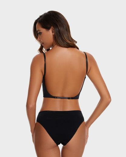 Low Cut U-Shaped Backless Bra