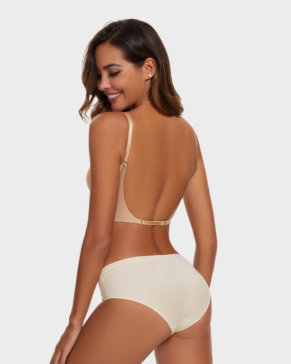 Low Cut U-Shaped Backless Bra