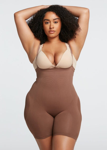 PowerMesh High-Waist Sculpting Shorts