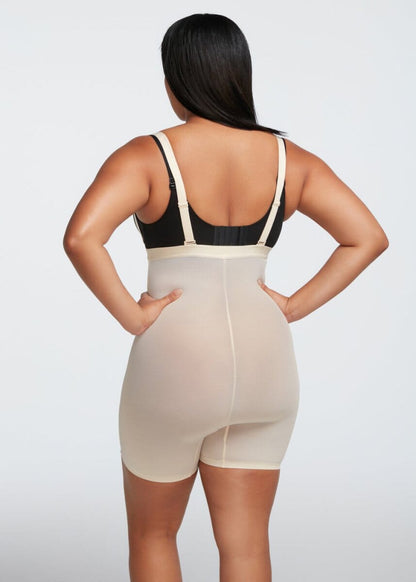 PowerMesh X Panel High-Waist Shorts