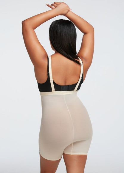 PowerMesh X Panel High-Waist Shorts