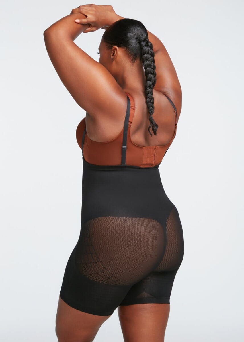 PowerMesh High-Waist Sculpting Shorts