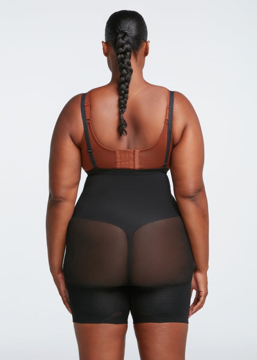 PowerMesh High-Waist Sculpting Shorts