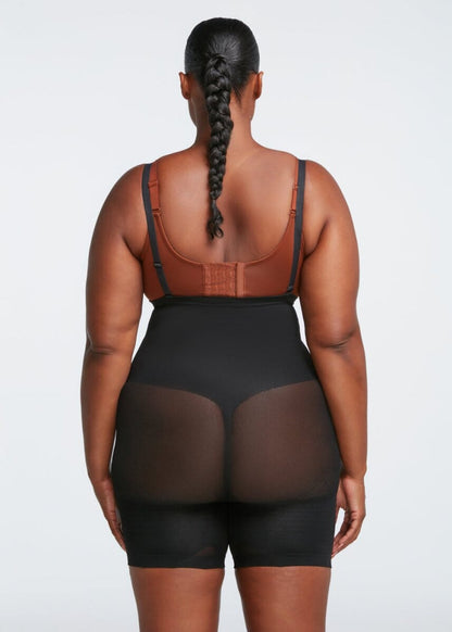 PowerMesh High-Waist Sculpting Shorts