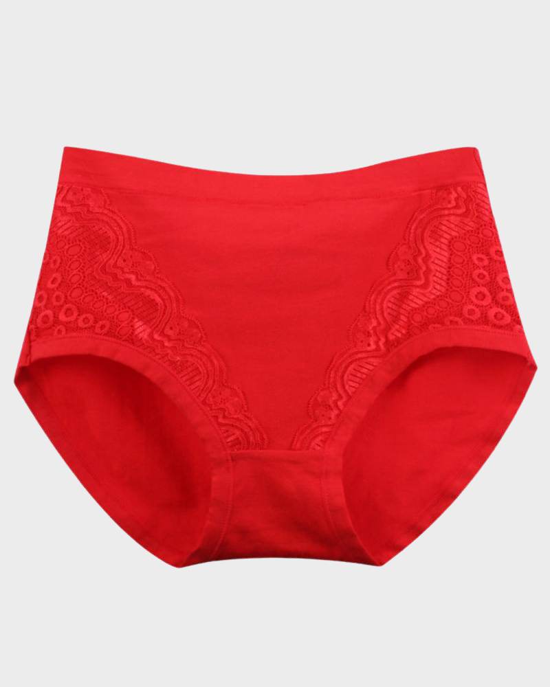 Plus Size High Waist Leak Proof Cotton Panties