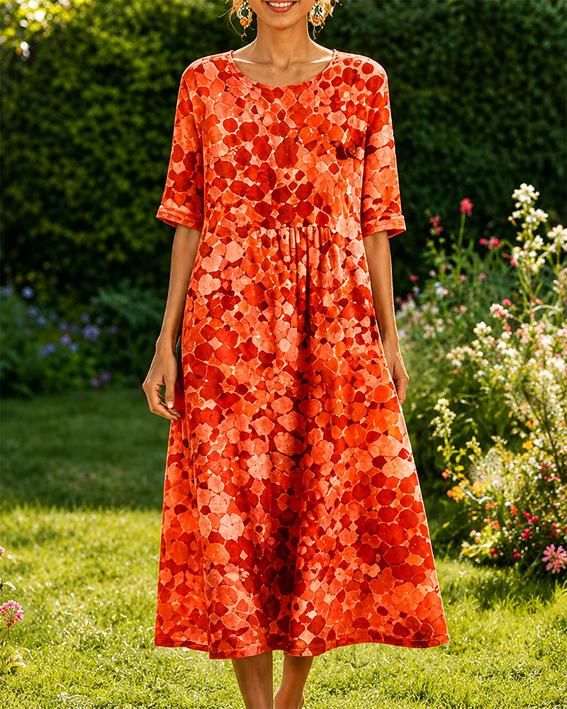 Printed Loose Dress