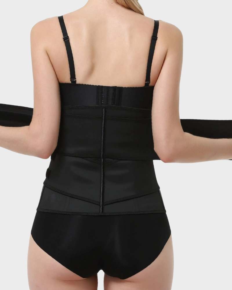 Latex Buckle Waist Corset Belt