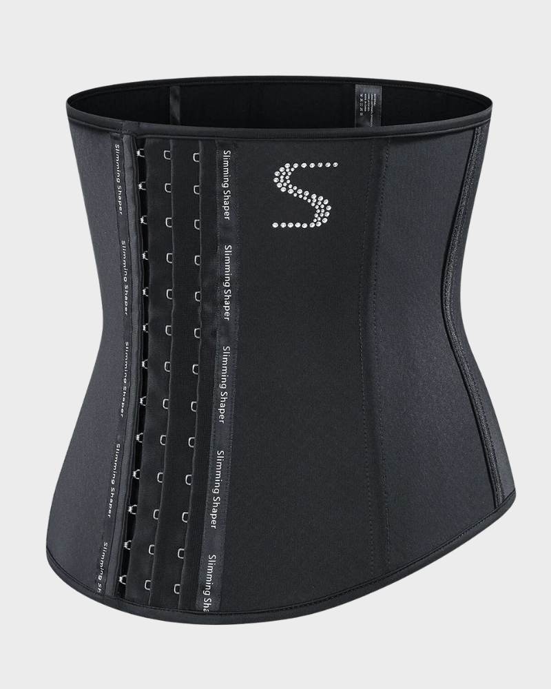 Latex Buckle Waist Restraint Girdle