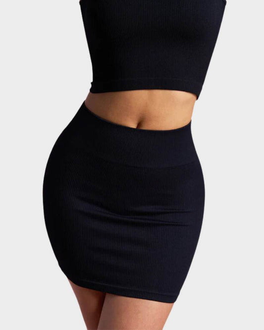 Basic Casual Mini Bodycon Skirt