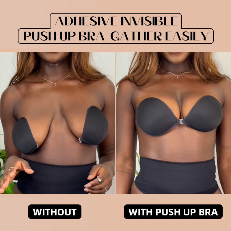 Adhesive Reusable Invisible Silicone Push Up Bra-(2 PACK)