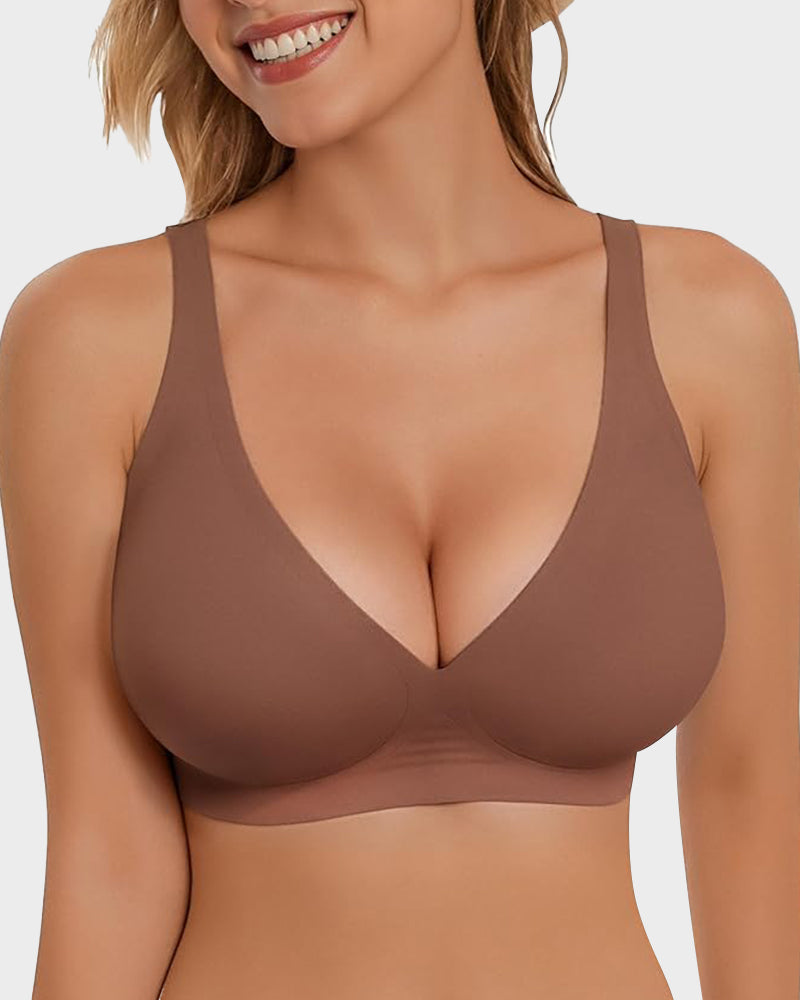 Deep V Push-Up Wireless Bra