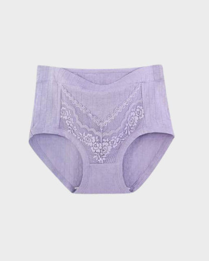 Plus Size LeakProof Lace Cotton Panties