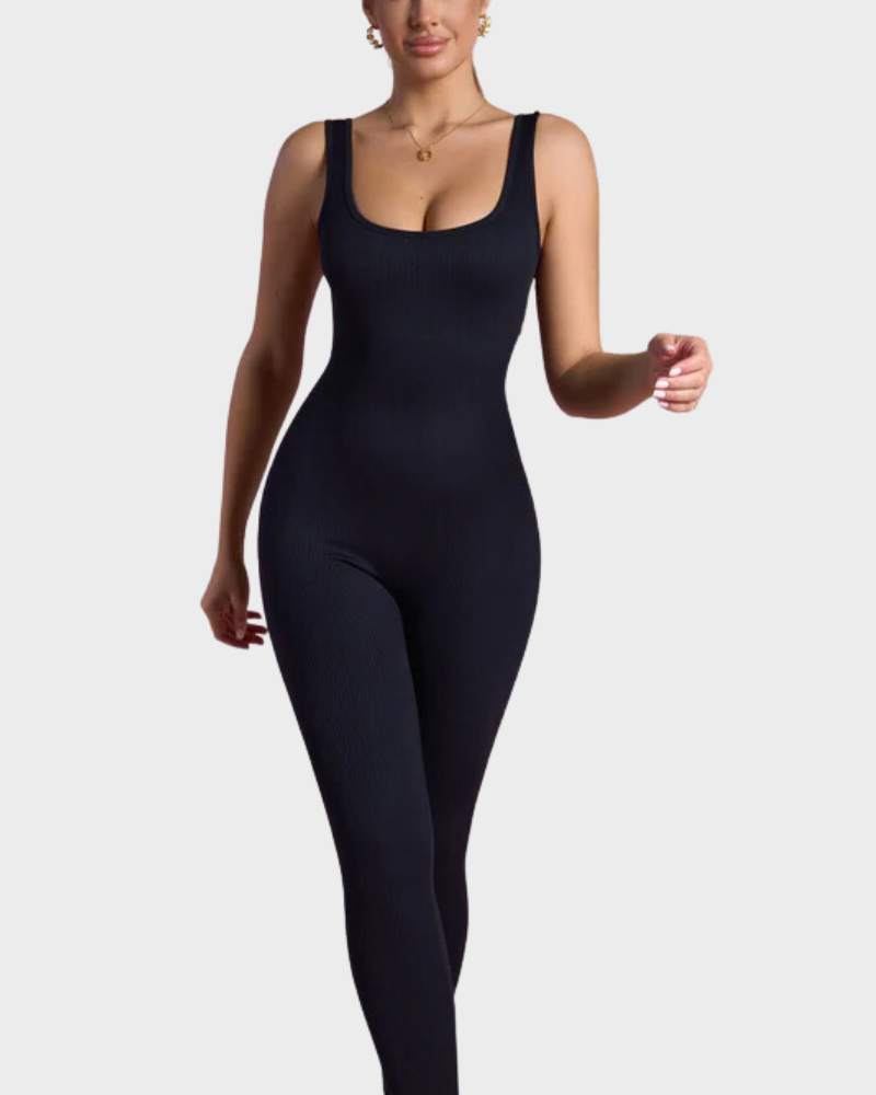 Tank Top Square Neck Jumpsuit