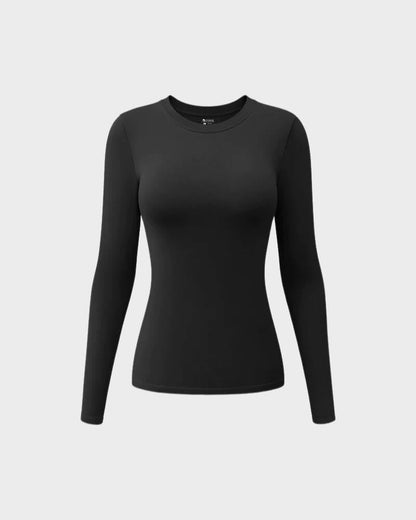 Long Sleeve Neck Stretch Shirts Tops