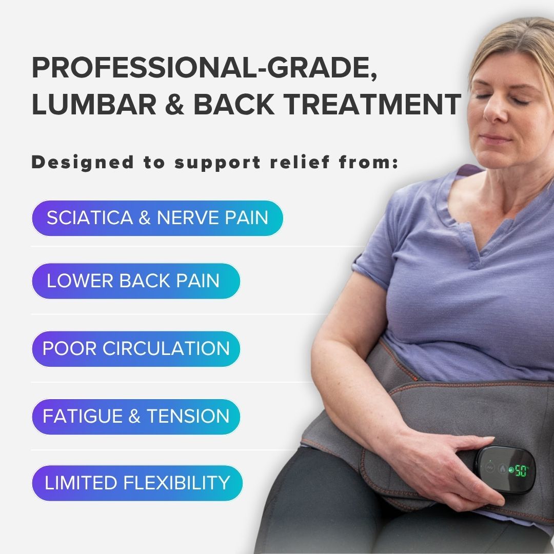 3-in-1 Red Light Therapy & Vibration Massage Belt