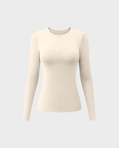 Long Sleeve Neck Stretch Shirts Tops