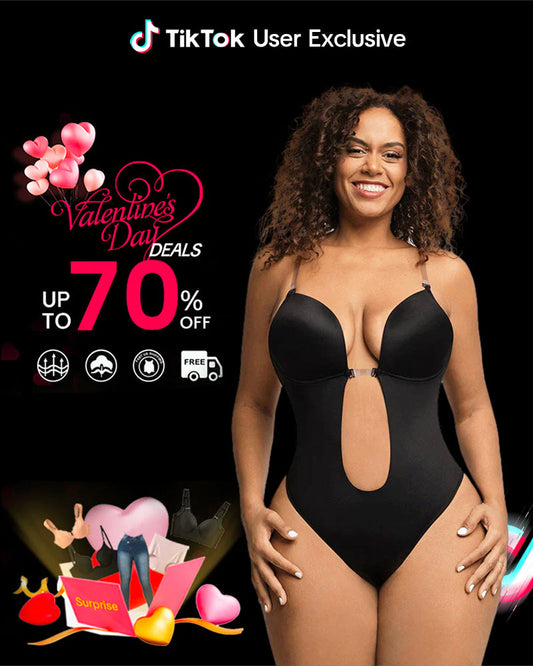 Strapless U Plunge Thong Bodysuit| Must-Have For TikTok Users