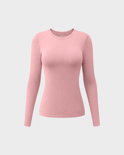 Long Sleeve Neck Stretch Shirts Tops