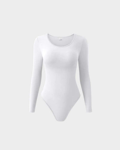 Ribbed Crewneck Long Sleeve Bodysuit