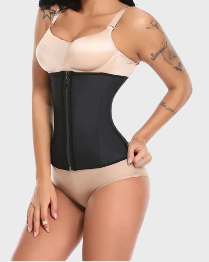 Breathable Latex Zipper Body Shaper