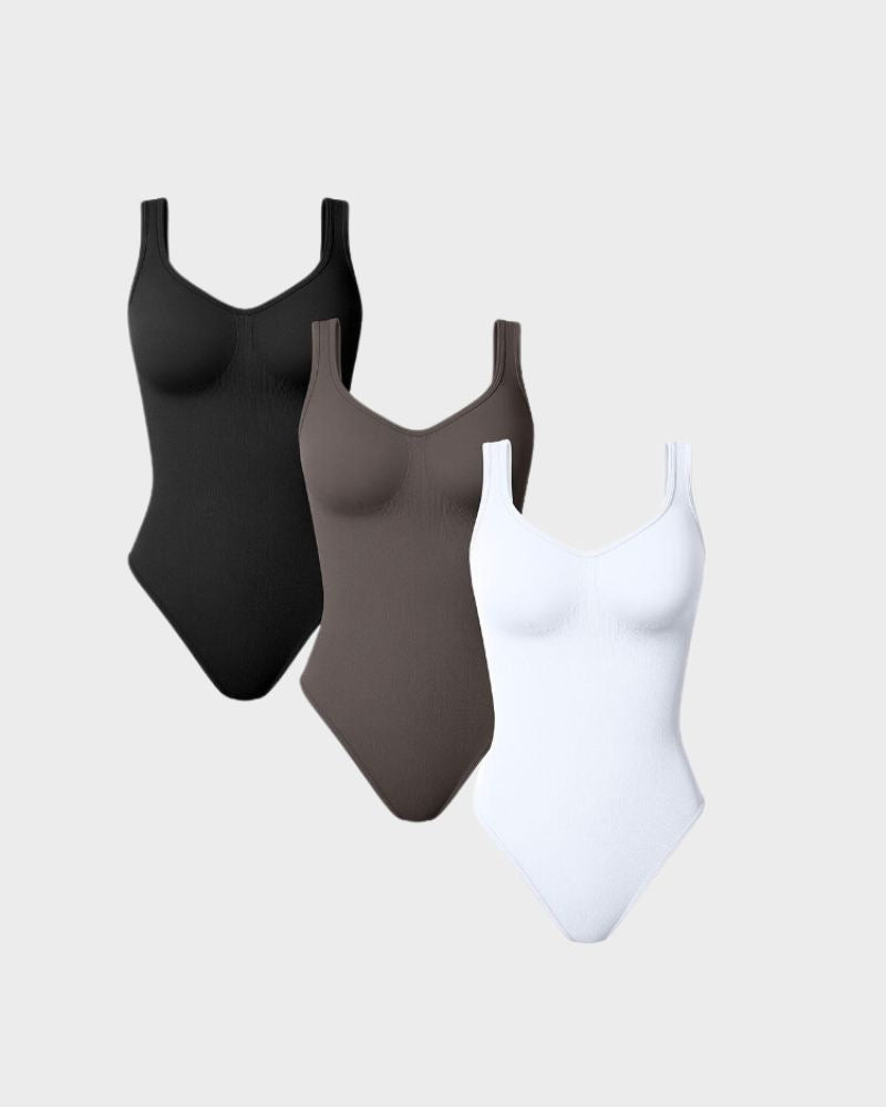 Scoop Neck Thong Bodysuit