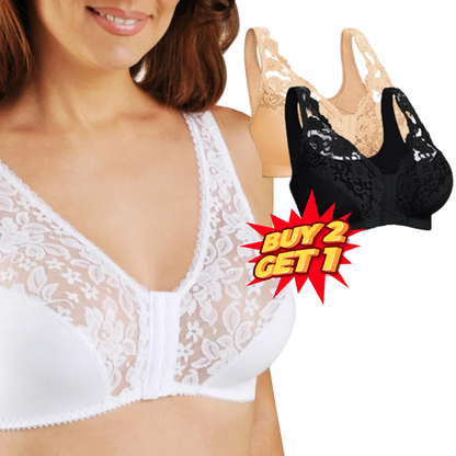 ModaChic™ Comfortable Wireless Front Button Bras Plus Size For Women