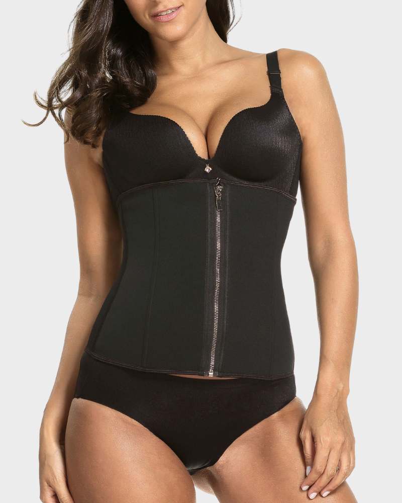 Neoprene Zip Girdle Belly Corset