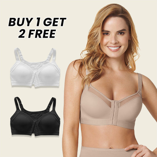 Comfort Posture Corrector Bra with Contour Cups Bra(BUY 1 GET 2 FREE)-Beige+White+Black