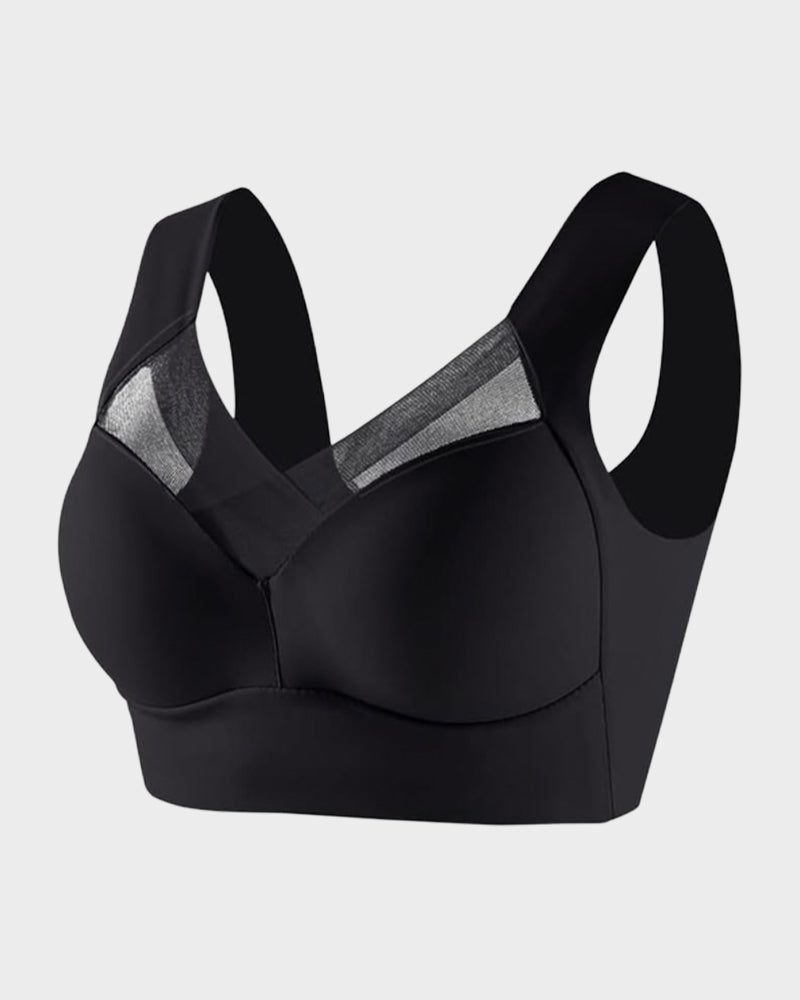 Seamless Wirefree Mesh Comfortable Smoothing Bra