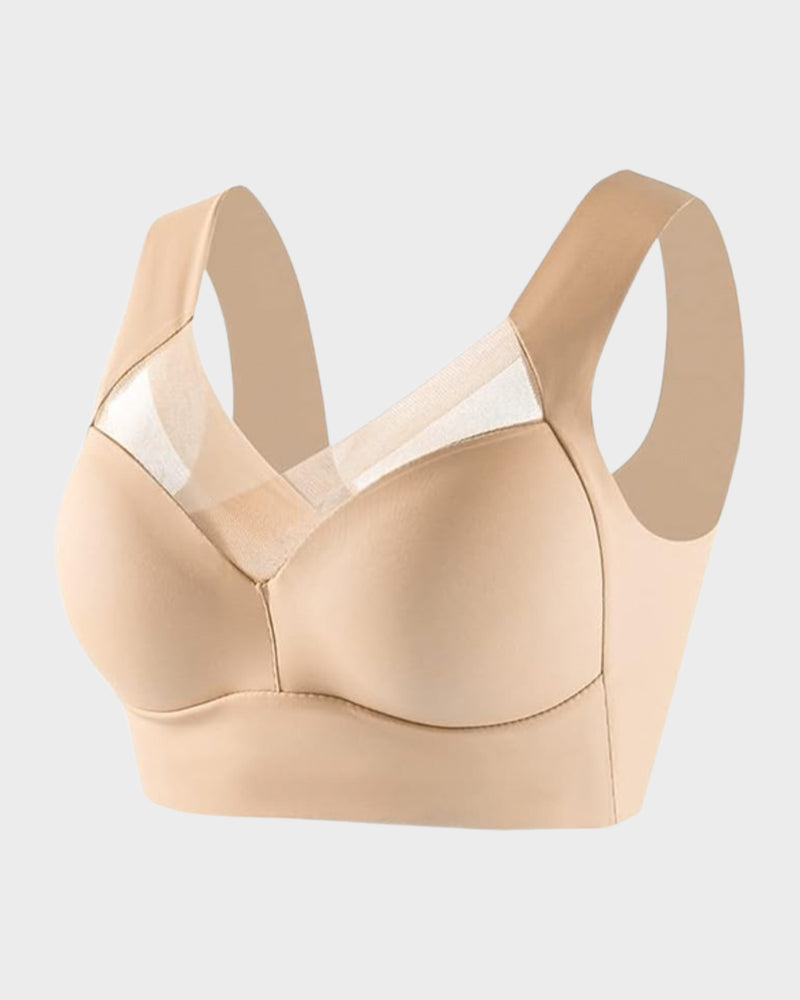 Seamless Wirefree Mesh Comfortable Smoothing Bra