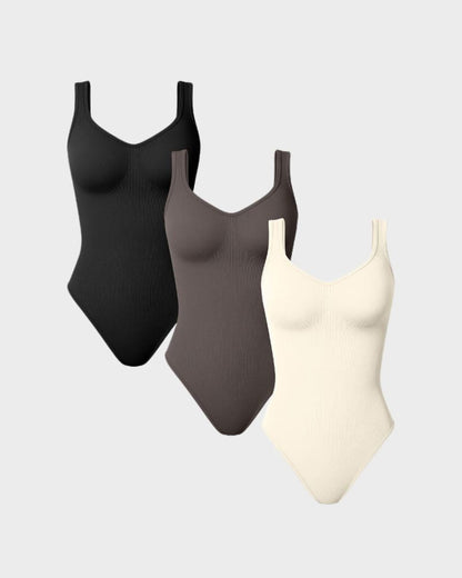 Scoop Neck Thong Bodysuit