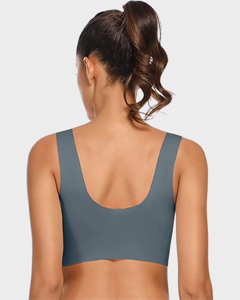 Seamless Wirefree Mesh Comfortable Smoothing Bra