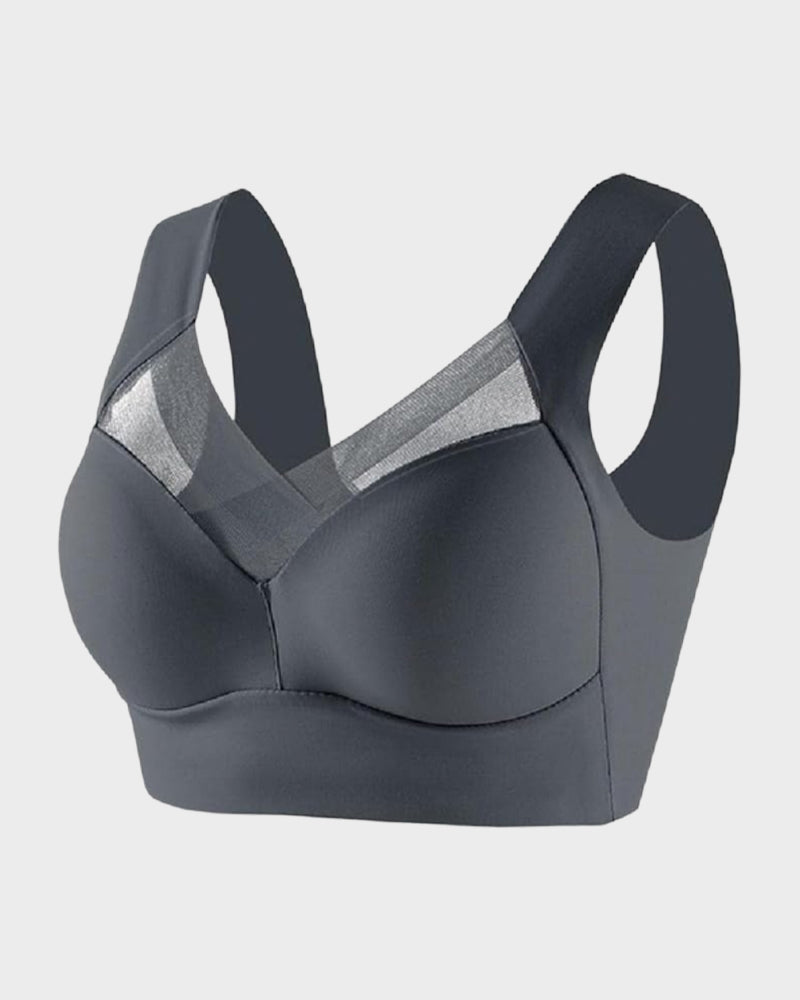 Seamless Wirefree Mesh Comfortable Smoothing Bra