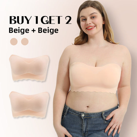 ICE SILK NON-SLIP TUBE TOP STRAP BRA-NUDE(BUY 1 GET 1 FREE)