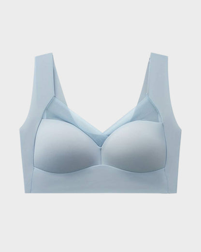 Seamless Wirefree Mesh Comfortable Smoothing Bra