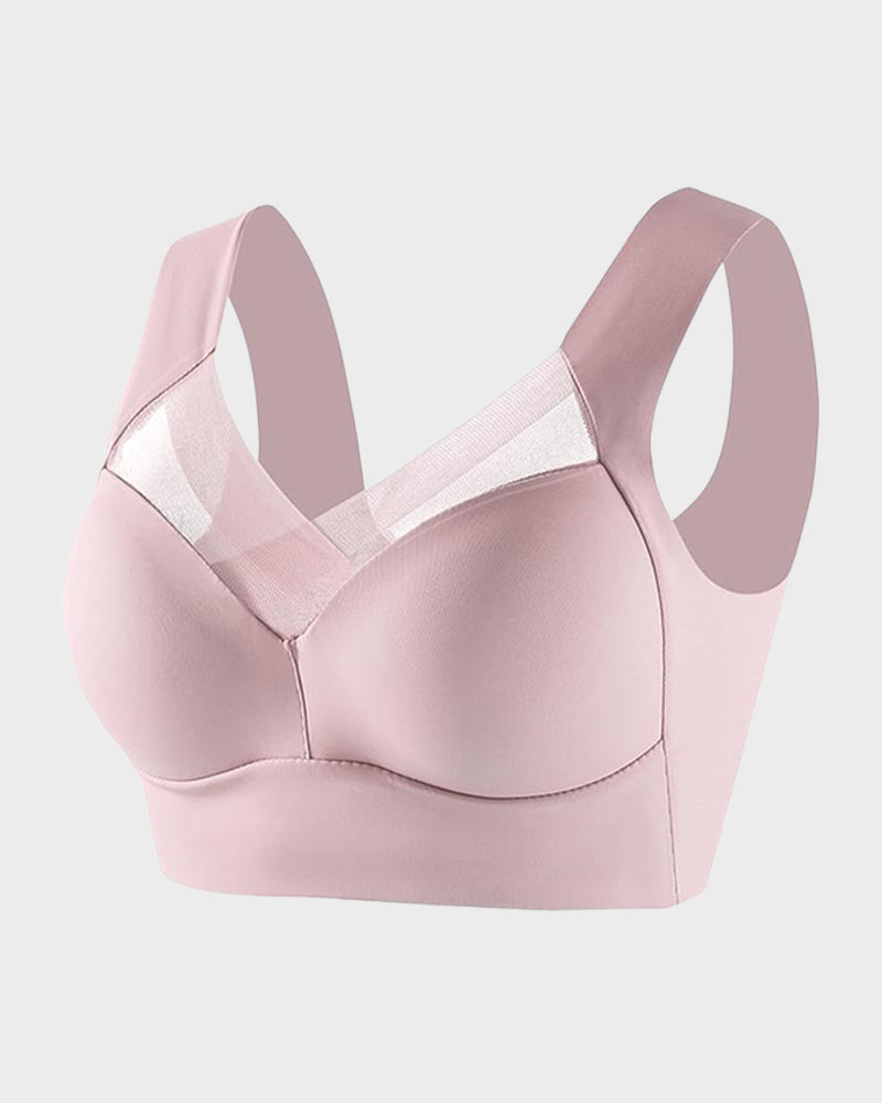 Seamless Wirefree Mesh Comfortable Smoothing Bra