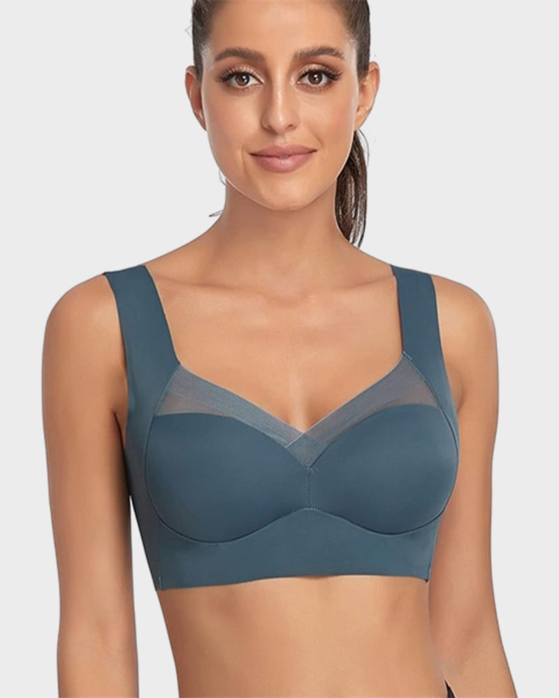 Seamless Wirefree Mesh Comfortable Smoothing Bra