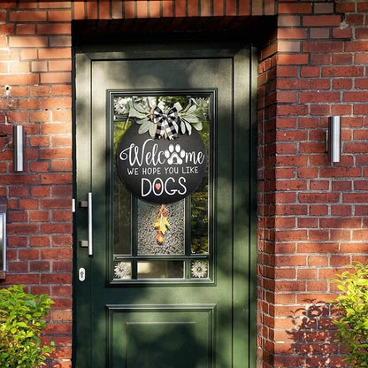 Wooden Welcome Sign for Front Door