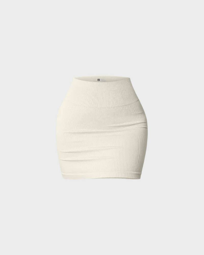 Basic Casual Mini Bodycon Skirt