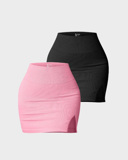 Basic Casual High Waist Mini Skirt