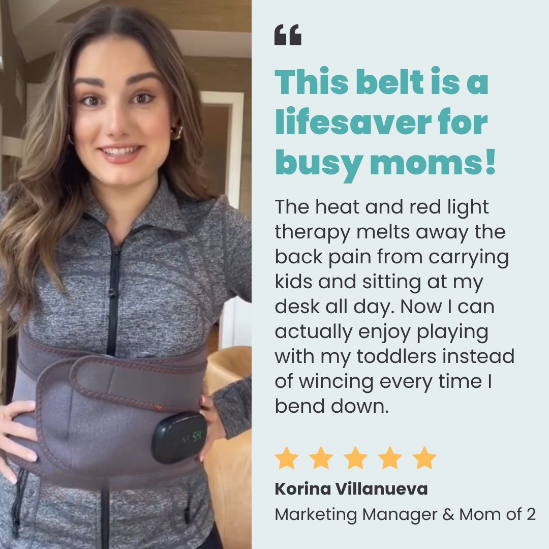 3-in-1 Red Light Therapy & Vibration Massage Belt