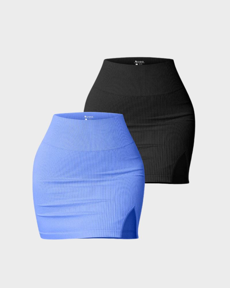 Basic Casual High Waist Mini Skirt