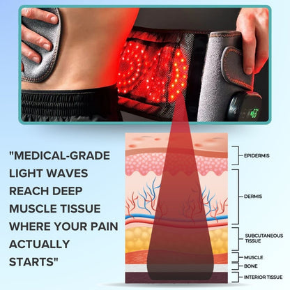 3-in-1 Red Light Therapy & Vibration Massage Belt