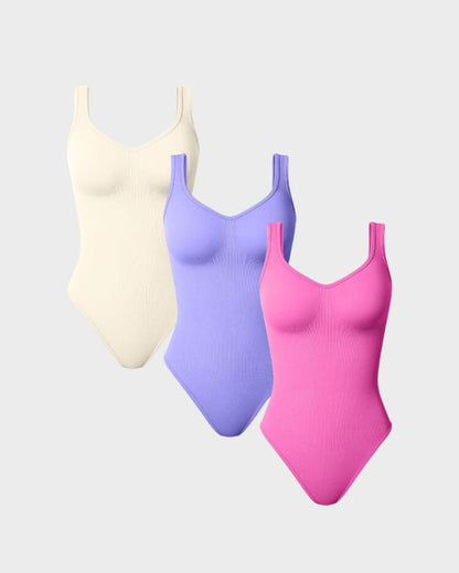 Scoop Neck Thong Bodysuit