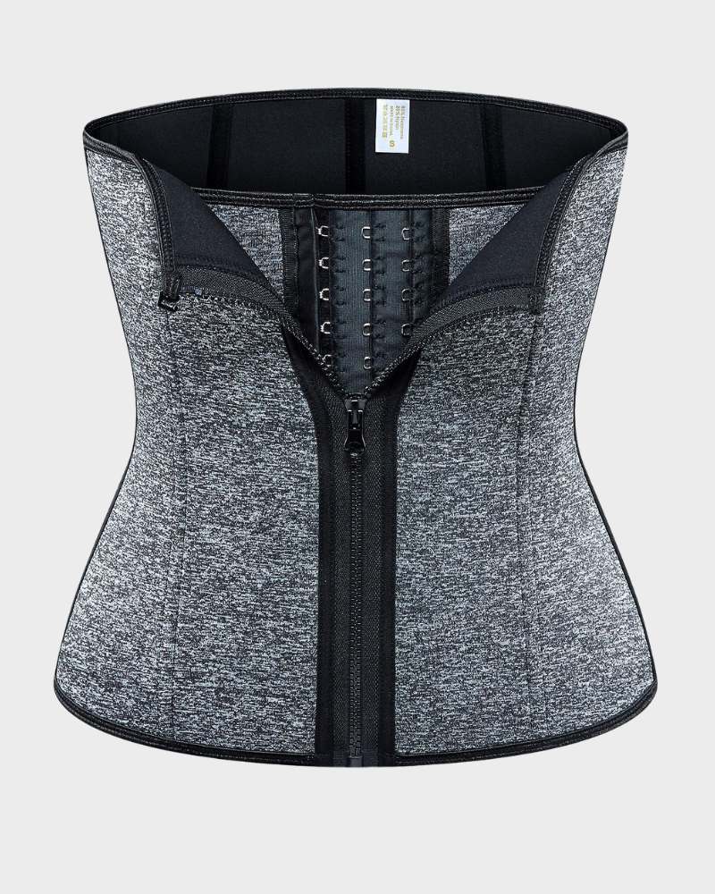 Neoprene Zip Girdle Belly Corset